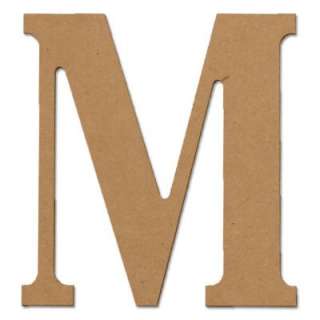   MIllworks 8 In. MDF Classic Wood Letter (M) 47372 at The Home Depot