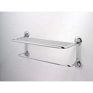 EverLoc Delux Towel Rack and Rail in Chrome with Suction Cup 