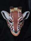 giraffe plastic mask halloween costume accessory safari animal zoo 