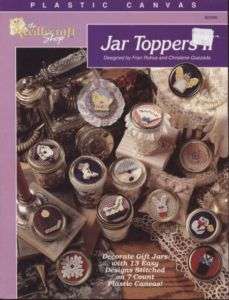 Jar Toppers II Angel Fan Plastic Canvas Pattern Leaflet  