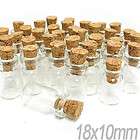 Glass bottle clear letter Vial charms Tiny Star shape message paper 
