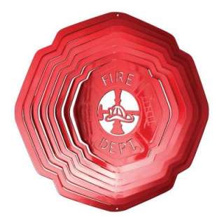 Iron Stop Large Red Fireman Wind Spinner 1135 12 7 at The Home Depot 