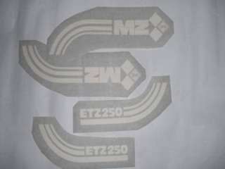 MZ Aufkleber Lackierschablonen ETZ 250 ES 250 ETS 250 Simson in 