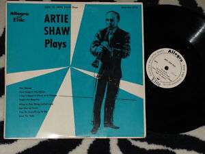 ARTIE SHAW Plays ALLEGRO ELITE RECORDS 10 Vinyl LP  