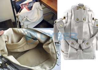 Lady Faux Leather Tassel Handbag Shoulder Aslant Zipper  