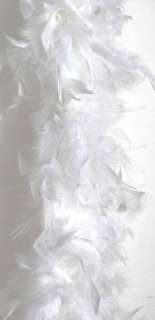 Fluffy Turkey Feather Chandelle Boa 50g White/Black/Fuchsia/Pink/Blue 