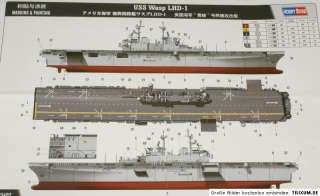 Hobby Boss 83402 USS Wasp LHD 1 Träger 1700 TOP NEUHEIT  