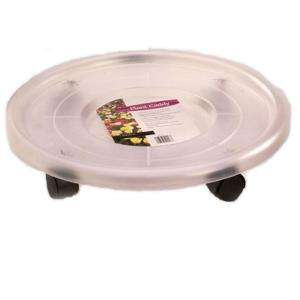   Blue Ribbon 16 in. Plastic Rolling Plant Caddy PC16 