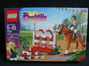 LEGO Belville HORSE Jumping Set Stable Race 7587 NEW  