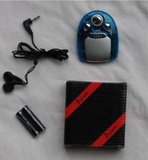 Pocket Radios w/ Ear buds Scanner, Light Blue FS  