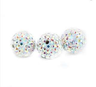   PCS Swarovski Crystal Loose Beads Spacer Pave Disco Ball freeshipping