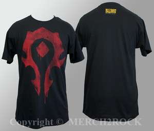 NEW Authentic World Of Warcraft Horde Spray Logo T Shirt S M L XL 2XL 