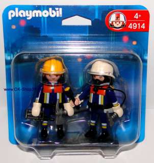 PLAYMOBIL 4914 DuoPack Feuerwehrtrupp Feuerwehrmann NEU OVP 