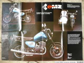 MZ Motorrad,Zschopau,Prospekt ETZ 251,ETZ 150,ETZ 125  