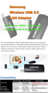 2012 NEW Samsung Wireless USB 2.0 LAN Adapter WIS12ABGNX  