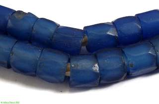 Russian Blue Faceted Glass Trade Beads Africa  