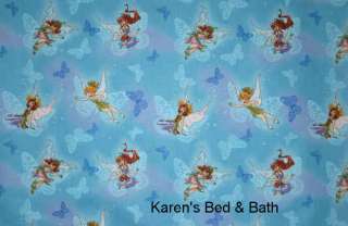 Tinkerbell Fairy Butterfly Fairies Girls Nursery Custom Sewn Curtain 
