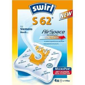 Swirl S 62 Papierbeutel MicroPor Power Filter Geruchs Stopp+Hepa 