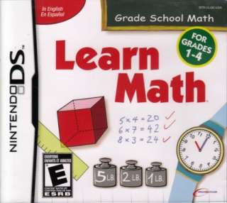 LEARN MATH FOR GRADES 1 4 Nintendo DS NDS 625904717917  
