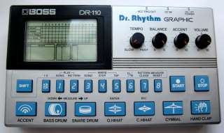 Boss Dr. Rhythm Graphic DR 110 Drum Machine  
