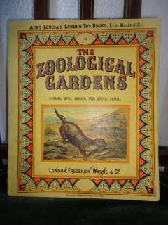   Zoological Gardens Frederick Warne & Co Aunt Louisas London Toy Books