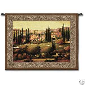 TUSCAN LANDSCAPE EUROPEAN TUSCANY WALL HANGING TAPESTRY  