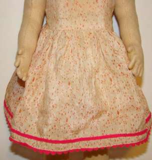 Lenci Cloth Doll Washable Face Original Clothing C1930s  