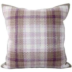  Lance Wovens British Invasion Dusty Concord Leather Pillow 