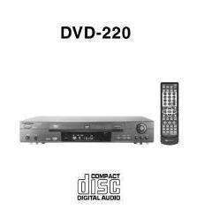Audiovox DVD 220 DVD Player Remote Control Not Included  