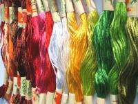 150 Art Silk Thread Embriodery Skeins 150 diffrn colors  