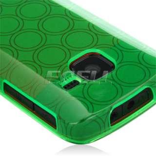 GREEN SILICONE GEL RUBBER SKIN CASE COVER FOR NOKIA C3  