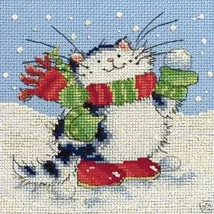 Margaret Sherry Cats Cross Stitch Kit Snowballs  