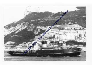 rp1253   UK Royal Navy Tug Confident at Gibraltar   photo 6x4  
