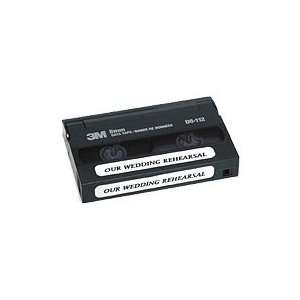  DYMO 2 up 8mm   Video tape labels   black on white   0.375 