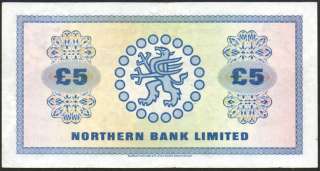 1976 NORTHERN BANK LIMITED £5 NOTE * aEF *  
