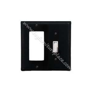    Wrought Iron Plain Double GFI/Switch Cover