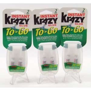 Instant Krazy Glue To Go Single Use 2 pack 3pk Everything 