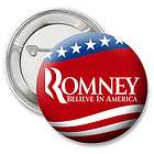 Mitt Romney button FLAG WAVE DESIGN (primary 2012 republican GOP anti 