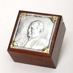    Silver Plated Rosary Box   Pope John Paul II Patio, Lawn & Garden