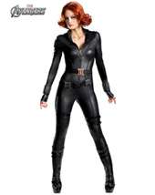 The Avengers Black Widow Deluxe Female Costume Marvel Comics Size