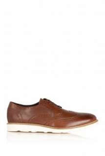 Hudson  Chocolate Vibram Wing Tip Cooper Shoes by Hudson