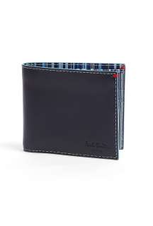 Paul Smith Accessories  Navy Internal Multi Stripe Billfold Wallet by 