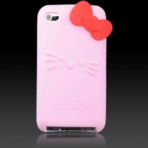  Hello Kitty Pink Silicone w bow (bow color may vary 