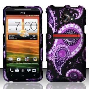  Cell Phone Case Cover Skin for HTC Evo 4G LTE (Purple 