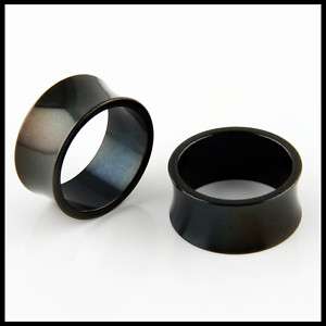Pair Stainless Steel Ear Tunnel Plugs Gauge (PICK SIZE)  
