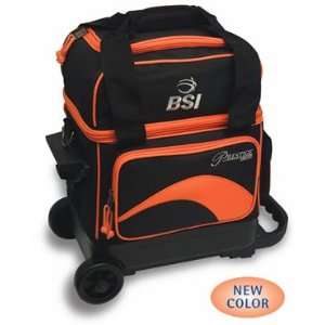 BSI Black 1 Ball Roller Bowling Bag Bk/orange  Sports 