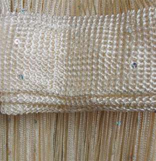 SEQUINS String Curtain Fringe W300 L290cm COLOUR Choice  