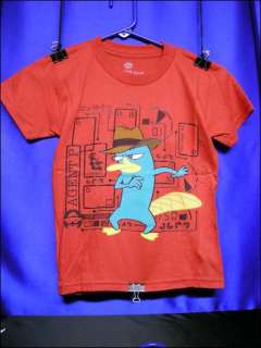 Perry Platypus T Shirt from Phineas and Ferb Pick A Childs Size Brand 