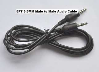   mm Male to Male Jack Audio Stereo Aux Cable PC IPOD CAR  Adapter