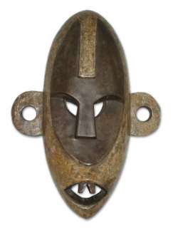 CONGO BOA WARRIOR Carved Wood Mask AFRICAN ART Sculpture, Carvings 
